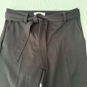 Ann Taylor LOFT Black Women's Trousers with Tie Belt